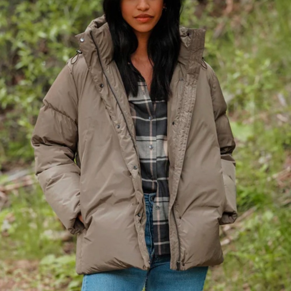 Jenni Kayne Puffer Jacket Sage Small